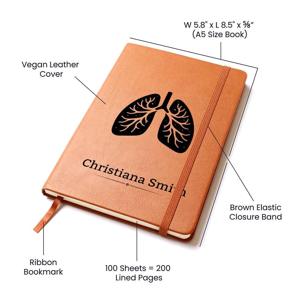 Personalized Respiratory Therapist Journal – Custom RT Notebook Gift – view 5
