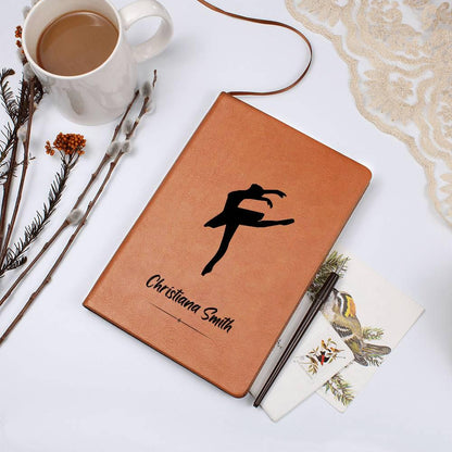 Personalized Leather Dance Journal – Ballet Dancer Gift – view 10