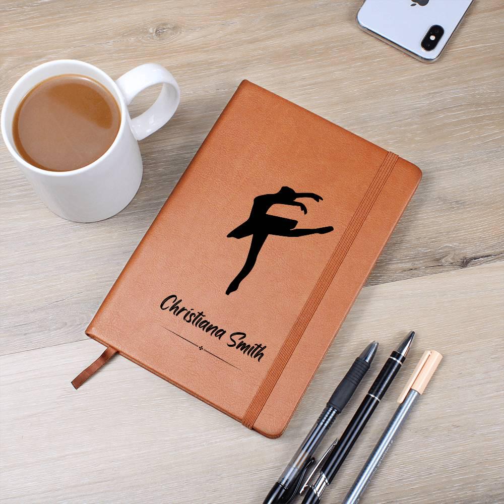 Personalized Leather Dance Journal – Ballet Dancer Gift – view 6