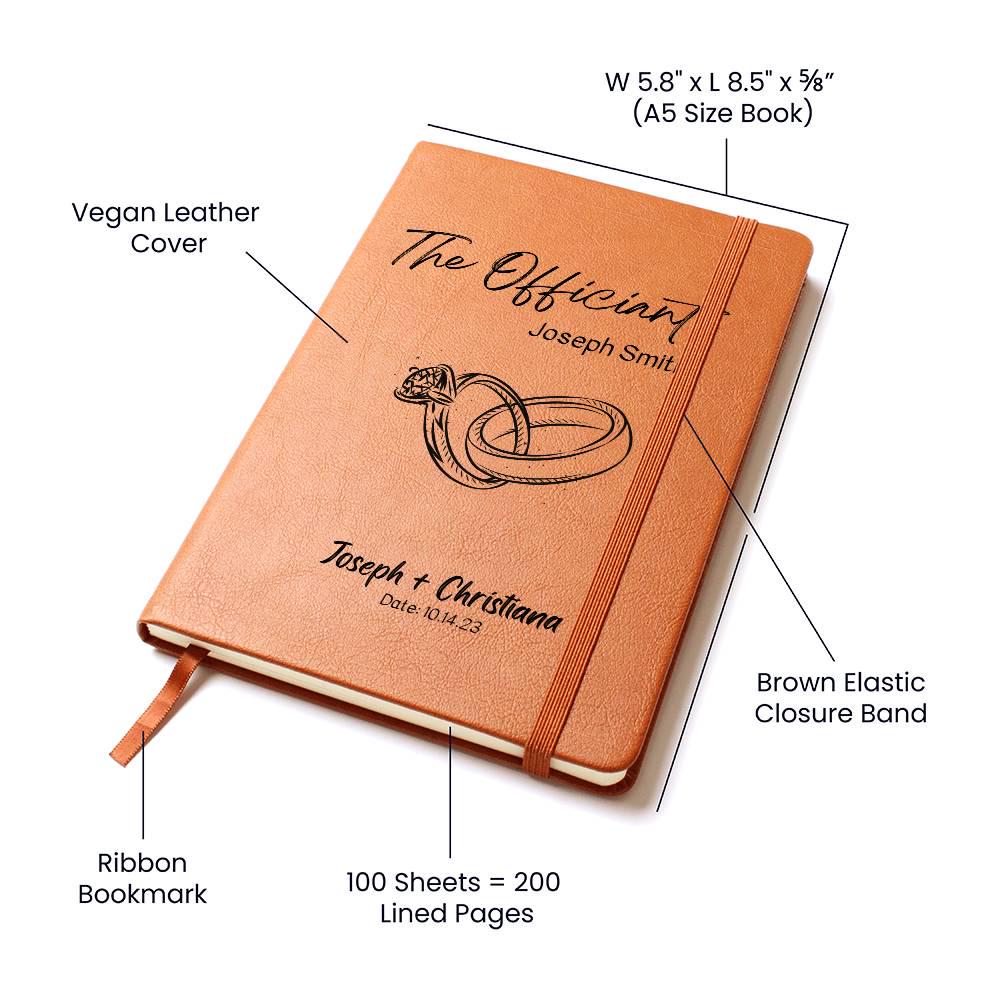 The Officiant Personalized Book – Pastor Gift weeding Day – view 3