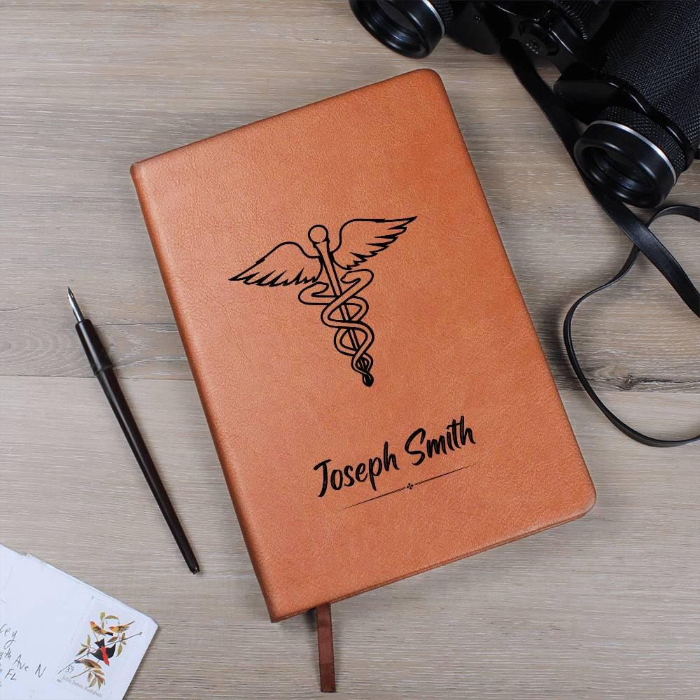 Personalized Leather Nurse Journal – Custom Notebook Gift for New – view 10