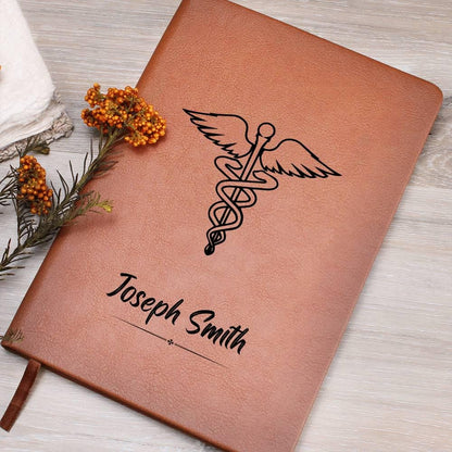 Personalized Leather Nurse Journal – Custom Notebook Gift for New – view 9