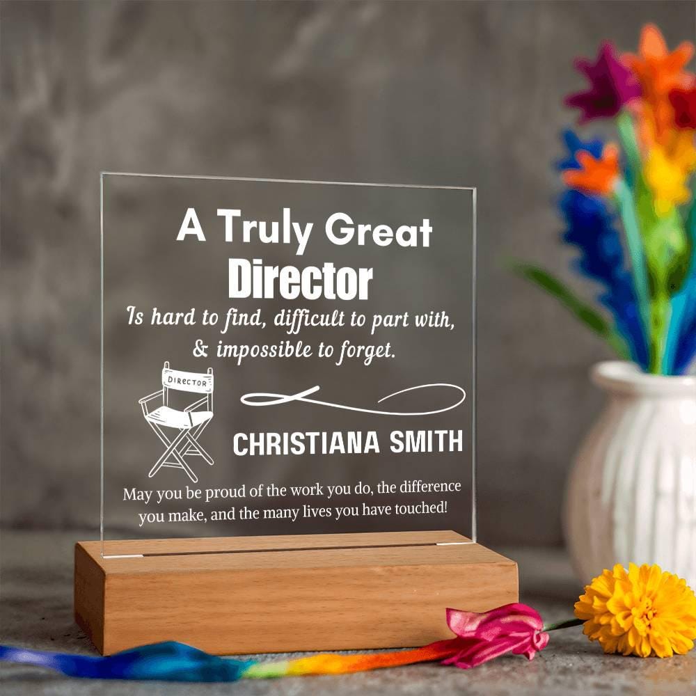 Personalized Truly Great Director Sign – Custom Filmmaker Keepsake – view 10