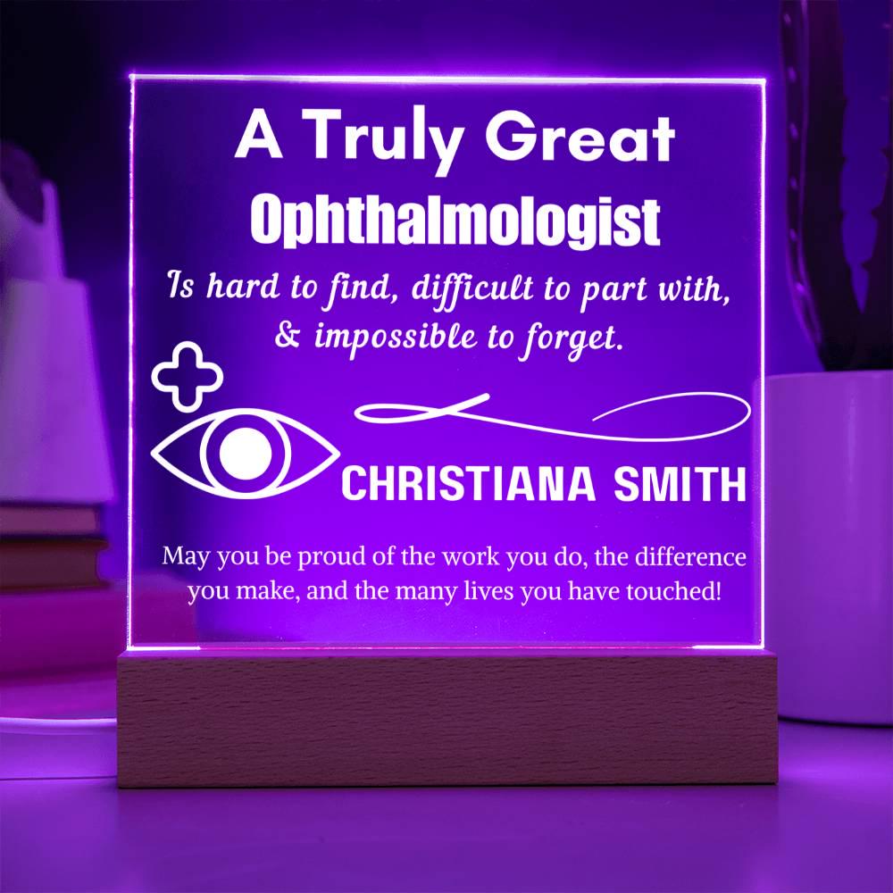 Personalized Ophthalmologist Sign – Custom LED Acrylic Gift for Eye – view 7