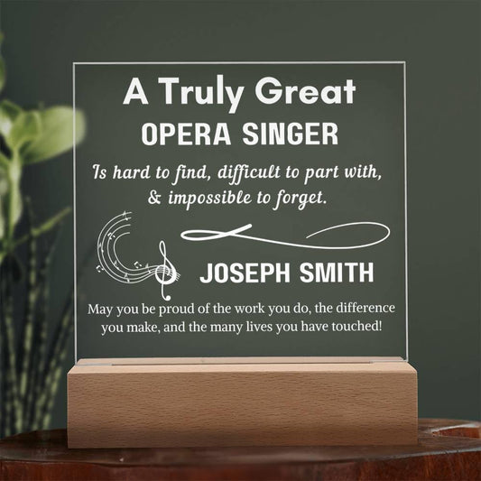 Personalized Opera Singer Sign – Custom Opera Gifts – Choir Gifts – view 2