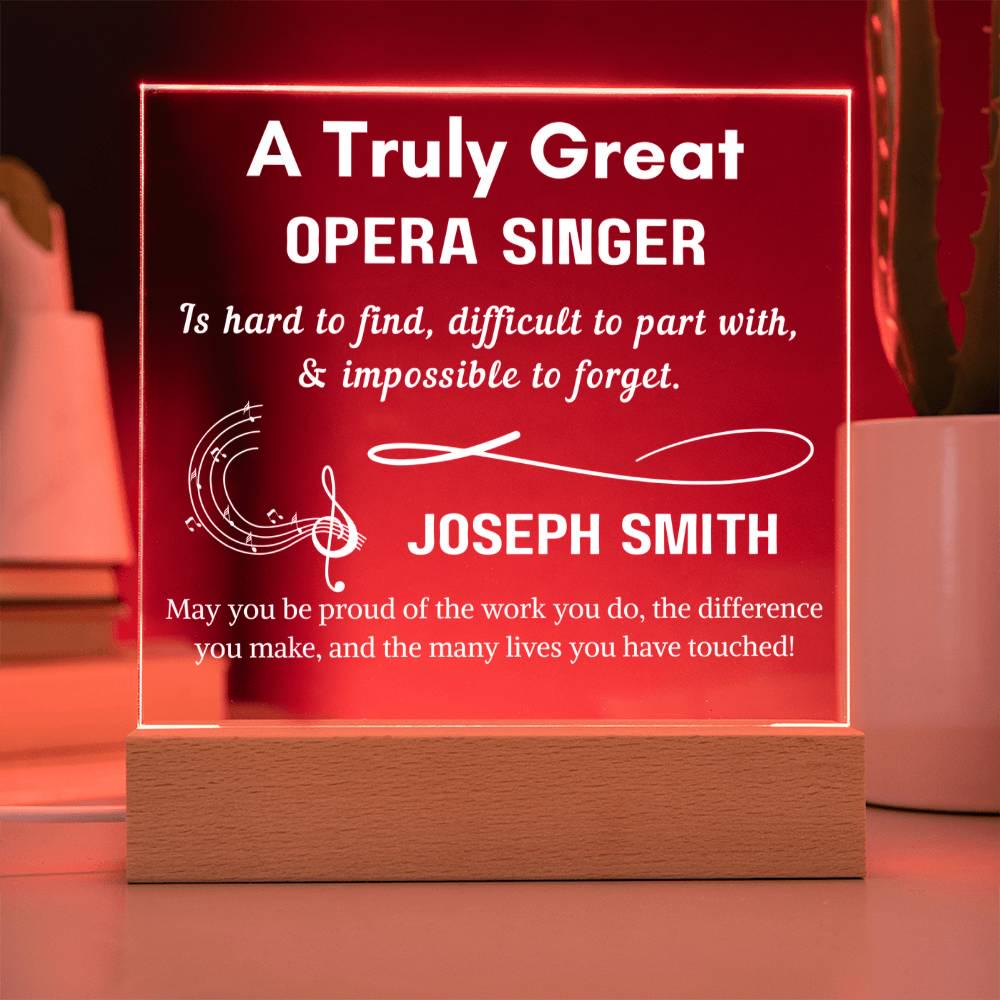 Personalized Opera Singer Sign – Custom Opera Gifts – Choir Gifts – view 7