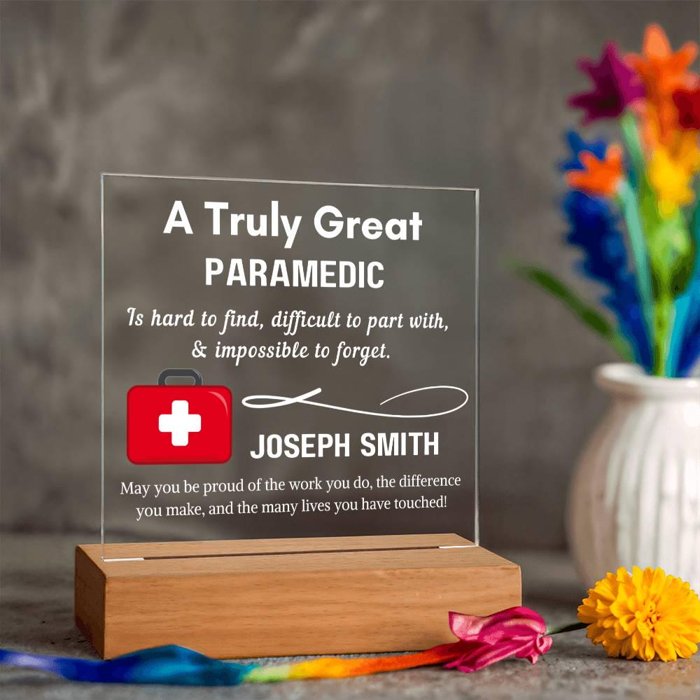 Personalized Paramedic LED Acrylic Sign – Custom EMS Gift – view 10