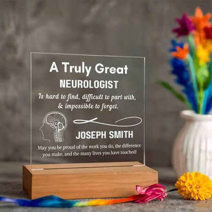Personalized Neurologist Sign – Custom Gift for Brain Doctor – view 10