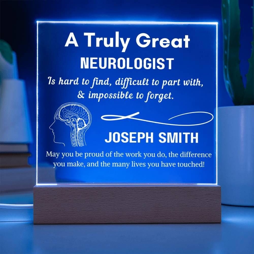 Personalized Neurologist Sign – Custom Gift for Brain Doctor – view 3