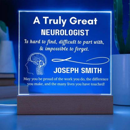 Personalized Neurologist Sign – Custom Gift for Brain Doctor – view 3
