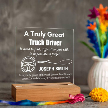 Personalized Truck Driver LED Acrylic Sign – Custom Gift for Truck – view 10