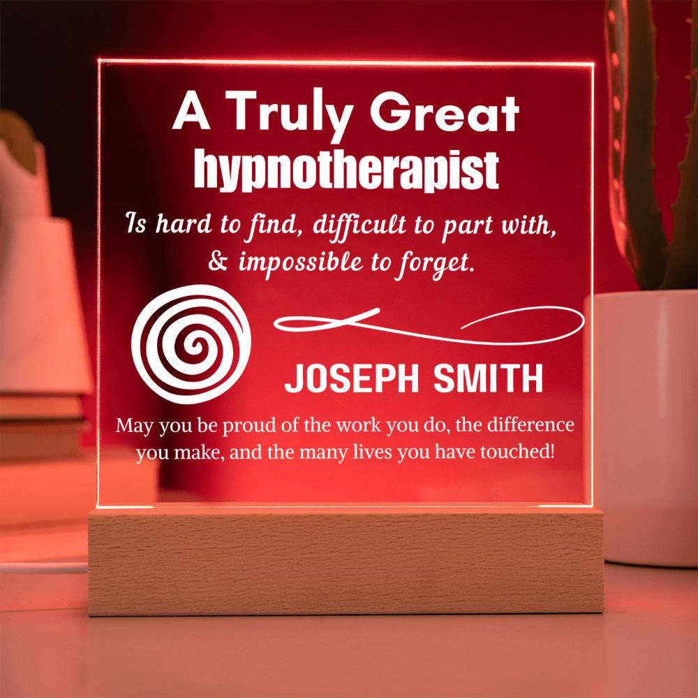 Personalized Hypnotherapist Sign – Custom Gift for Hypnotherapy – view 3