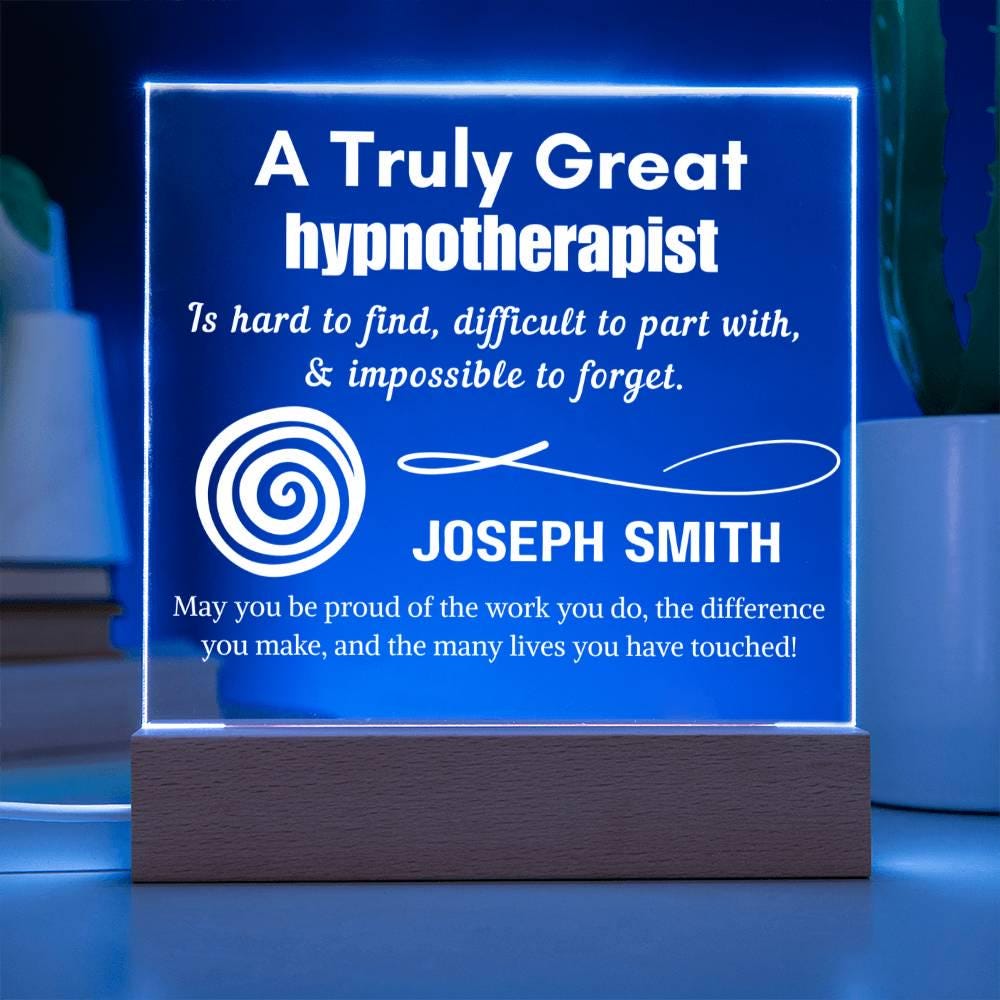 Personalized Hypnotherapist Sign – Custom Gift for Hypnotherapy – view 4