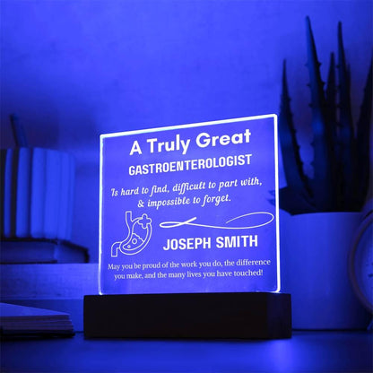 Personalized Gastroenterologist Gift Acrylic Sign – GI Doctor Gift – view 10