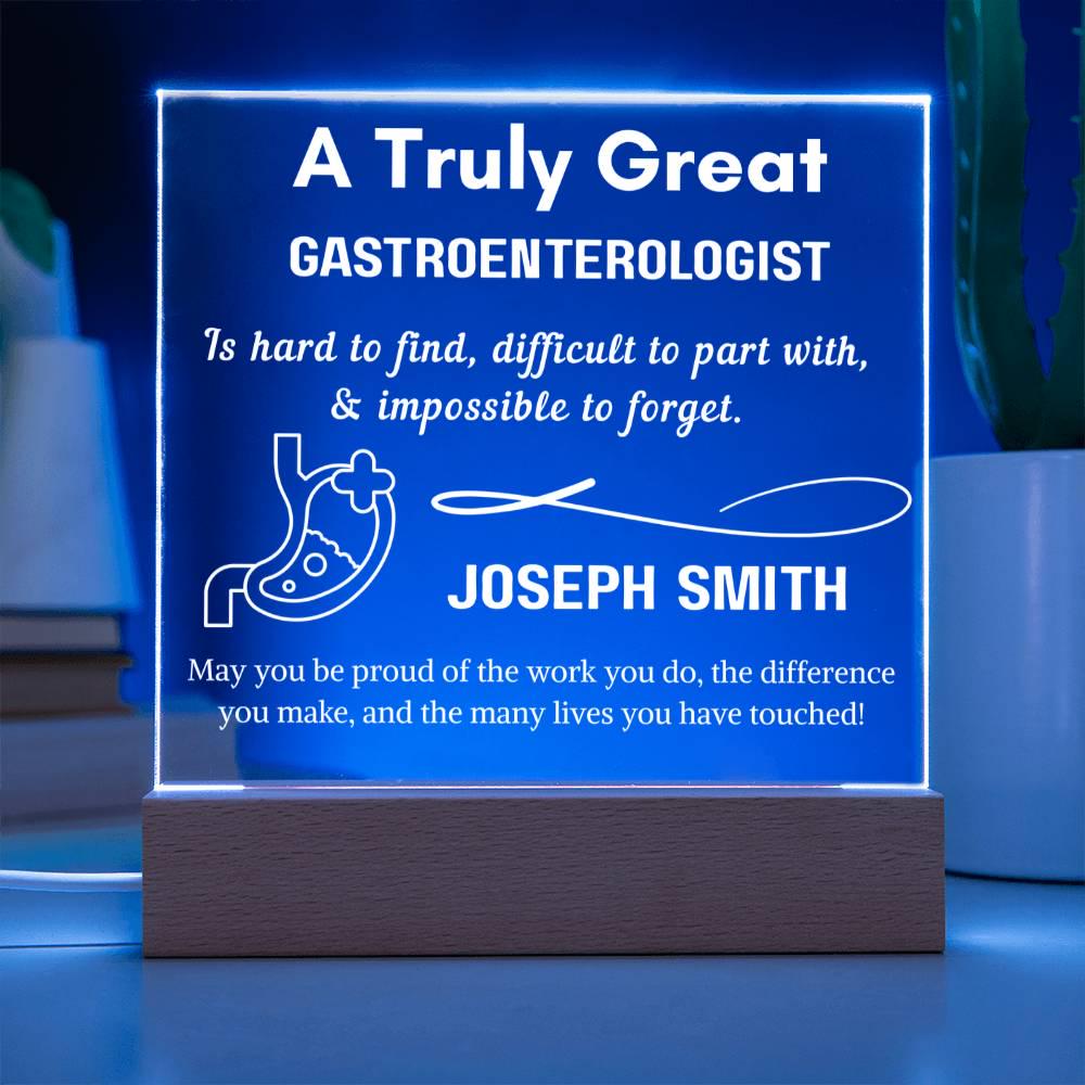 Personalized Gastroenterologist Gift Acrylic Sign – GI Doctor Gift – view 5