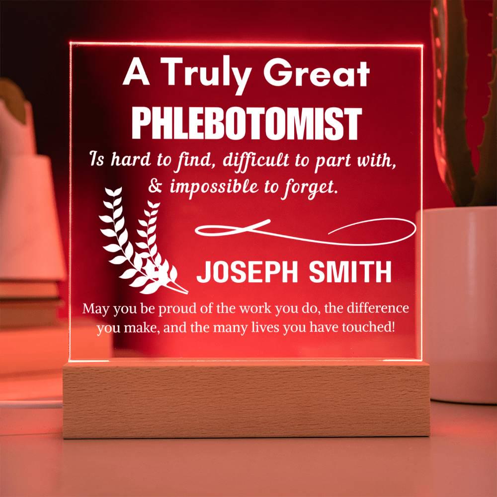 Personalized Phlebotomist Gift Acrylic Sign – Phlebotomy Gift – view 9