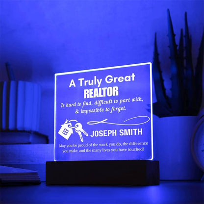 Personalized Realtor Gift Acrylic Sign – Real Estate Closing Gift – view 10