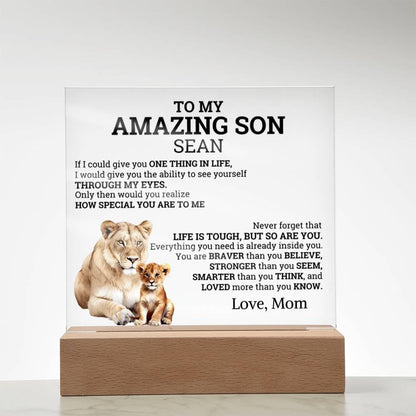 To My Amazing Son Personalized Gift from Dad – Son Christmas Gifts – view 4