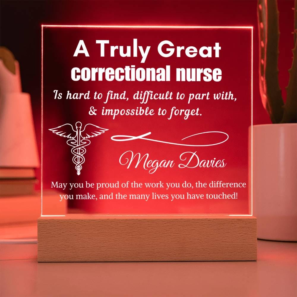 Personalized Correctional Nurse LED Sign: Appreciation Gift – view 7