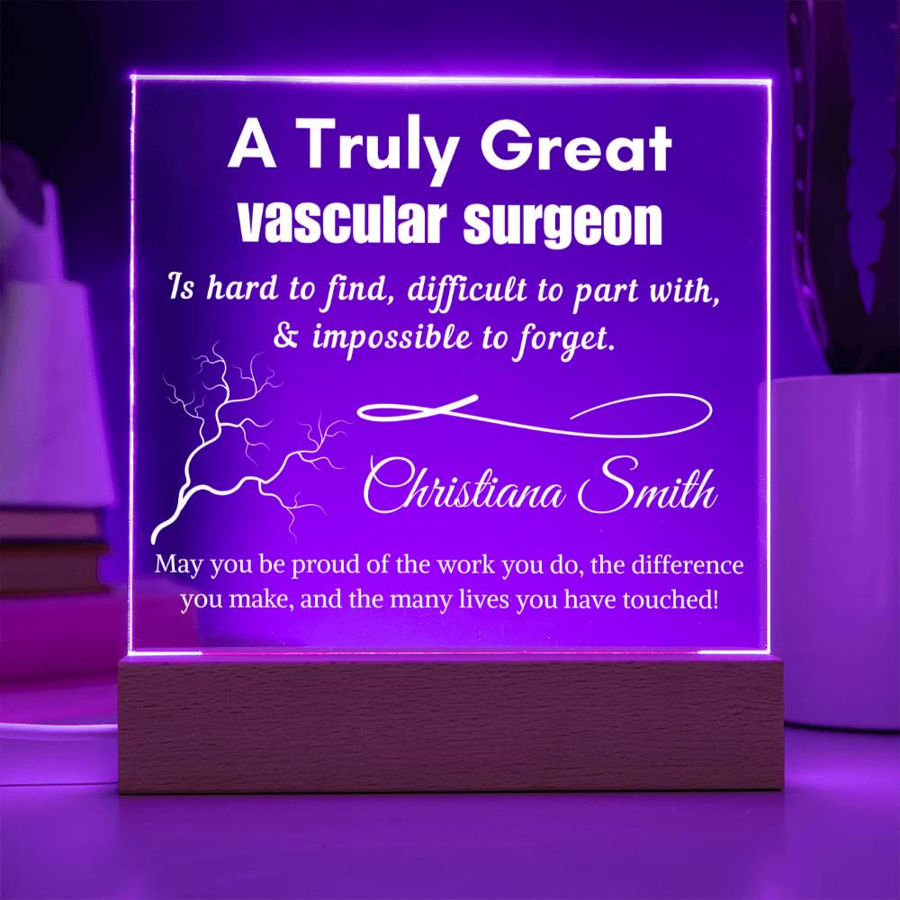 Personalized Vascular Surgeon LED Sign: Doctor Appreciation Gift – view 8