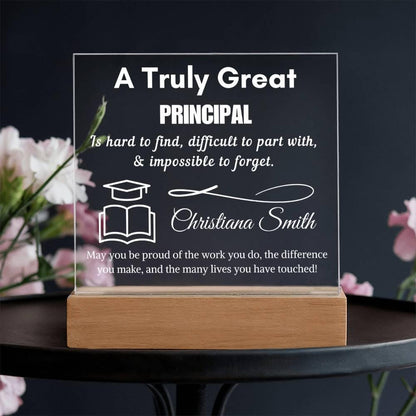 Personalized Principal Gift Acrylic Sign – School Principal – view 9