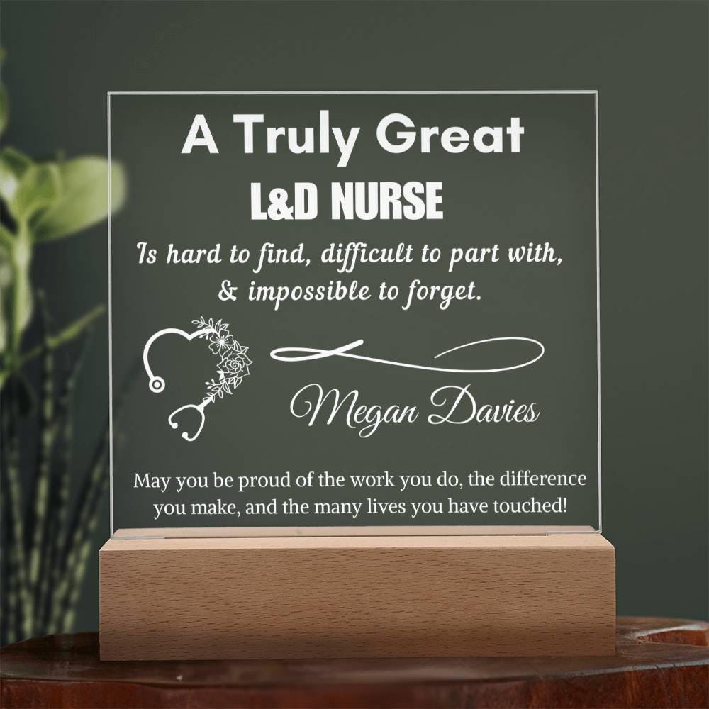 Personalized Labor and Delivery Nurse Gift – L&D RN Appreciation – view 2