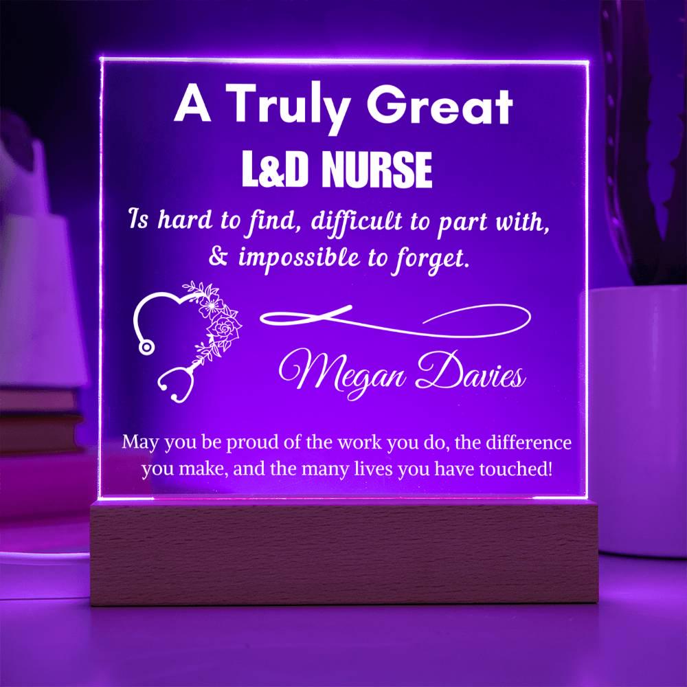 Personalized Labor and Delivery Nurse Gift – L&D RN Appreciation – view 4