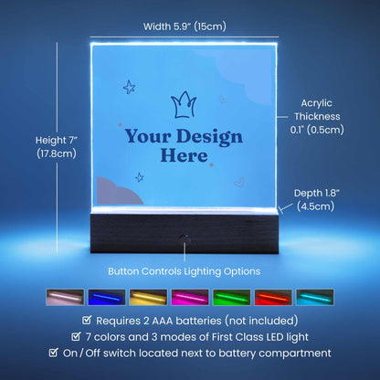 Personalized Attorney Gift Acrylic LED Sign – Law Office Decor – view 6