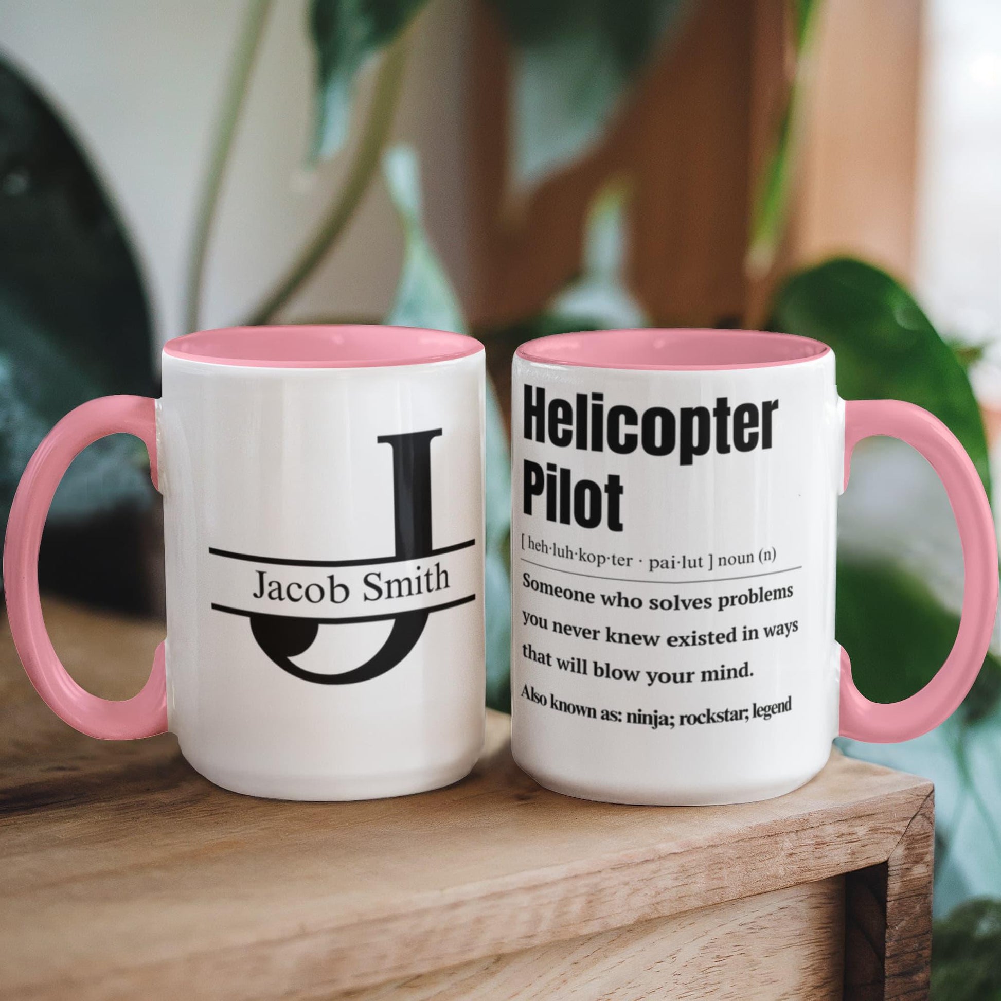 Helicopter Pilot Personalized Mug – Funny Helicopter Pilot Gift Idea – view 7