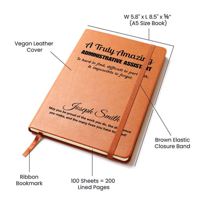 Personalized Administrative Assistant Journal – Gift for Admin – view 6