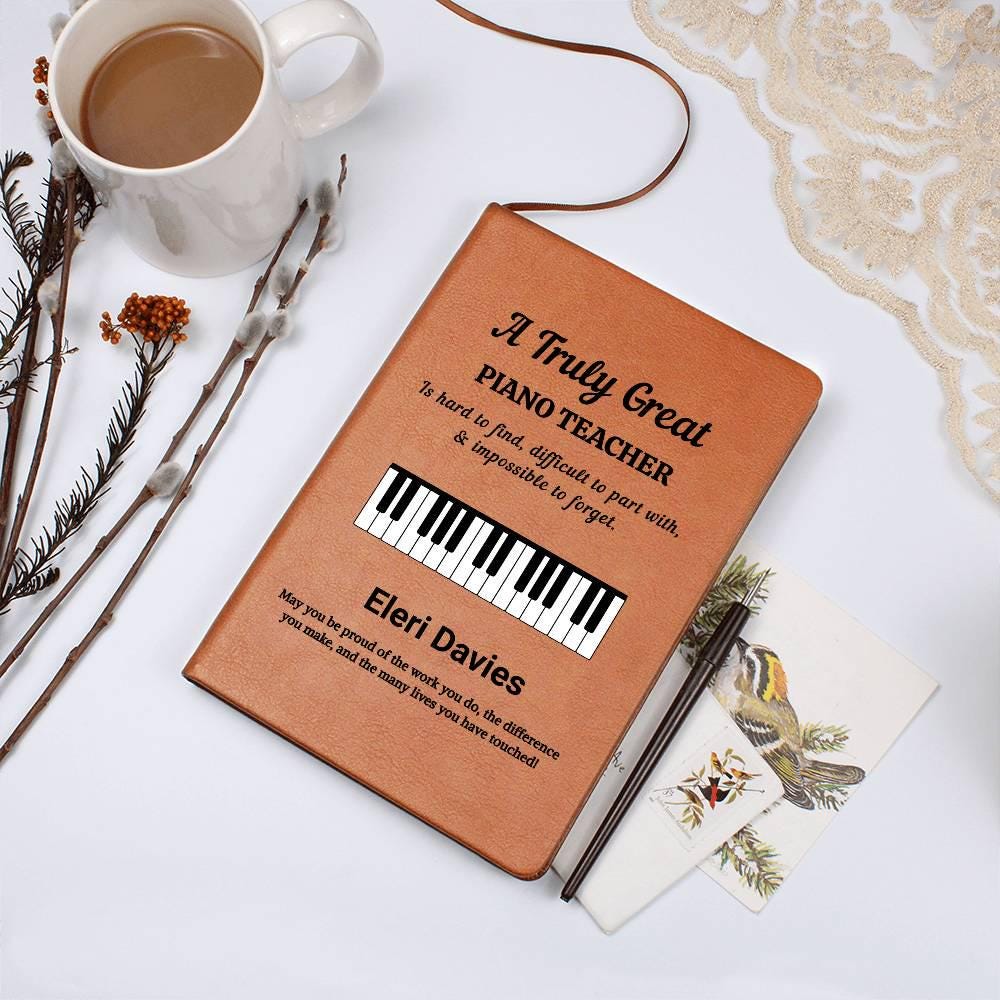 Personalized Piano Teacher Journal – Custom Pianist Gift – view 7