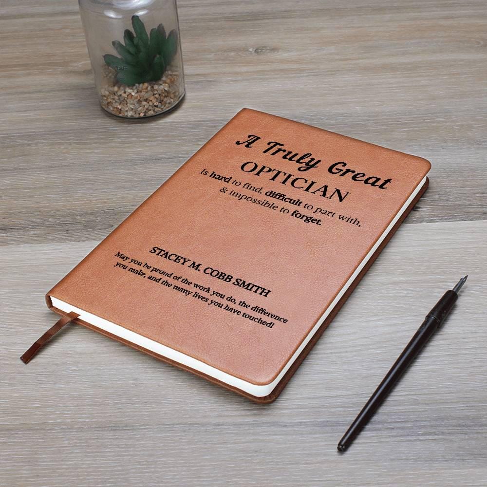 Personalized Optician Gift Journal – Gift for Eye Doctor – view 9
