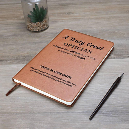 Personalized Optician Gift Journal – Gift for Eye Doctor – view 9