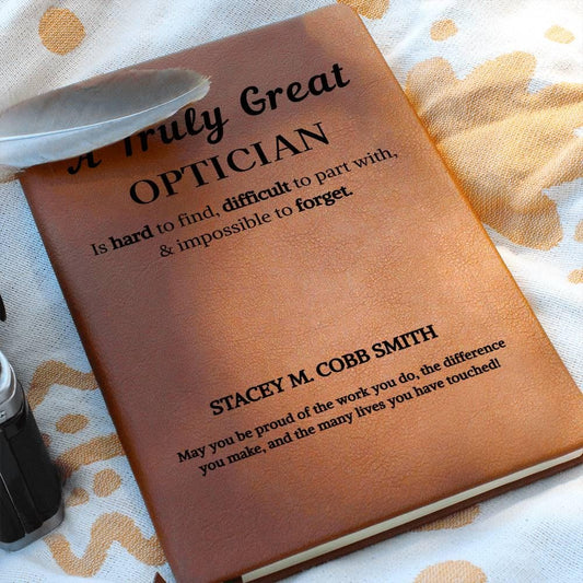 Personalized Optician Gift Journal – Gift for Eye Doctor – view 2