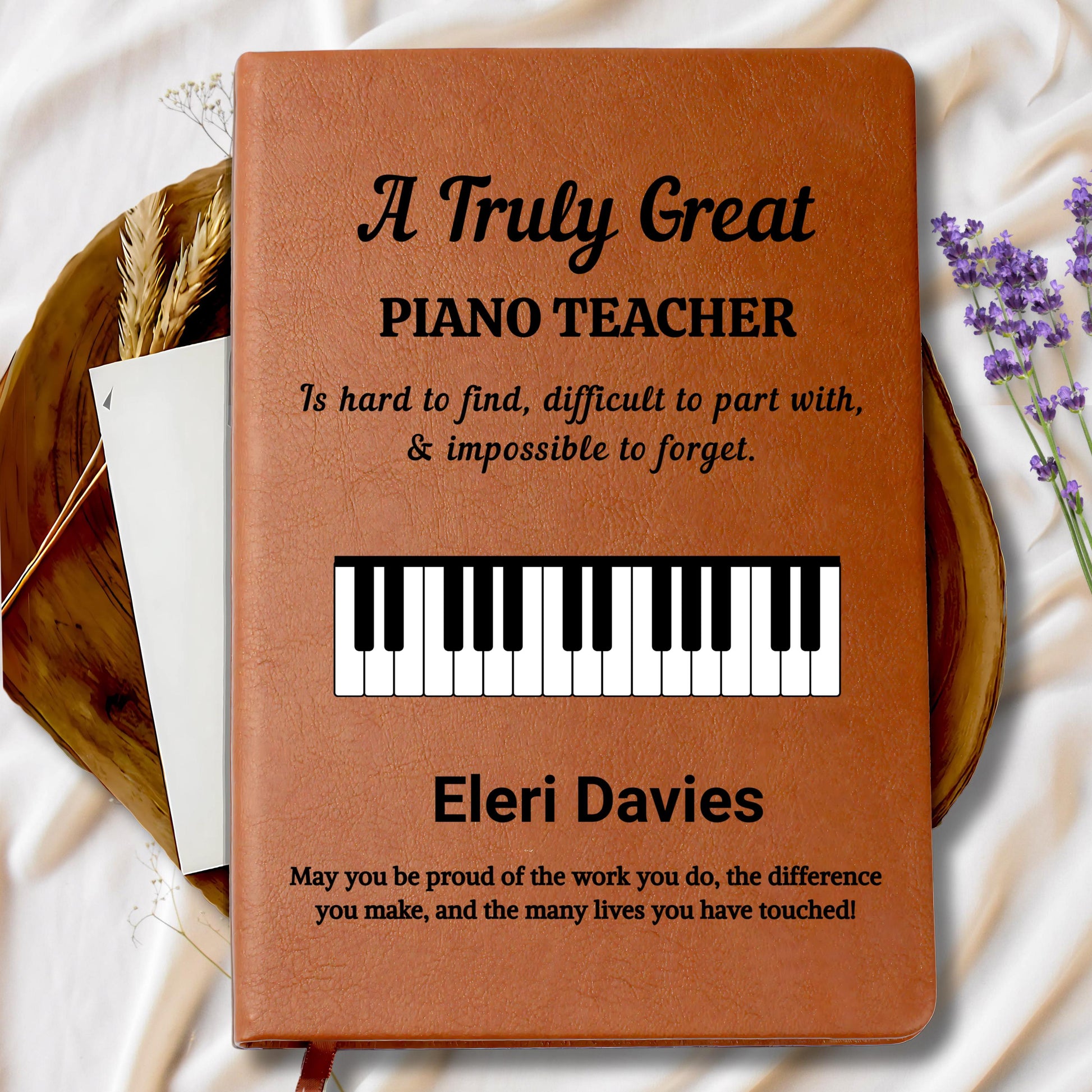 Personalized Piano Teacher Journal – Custom Pianist Gift – view 9