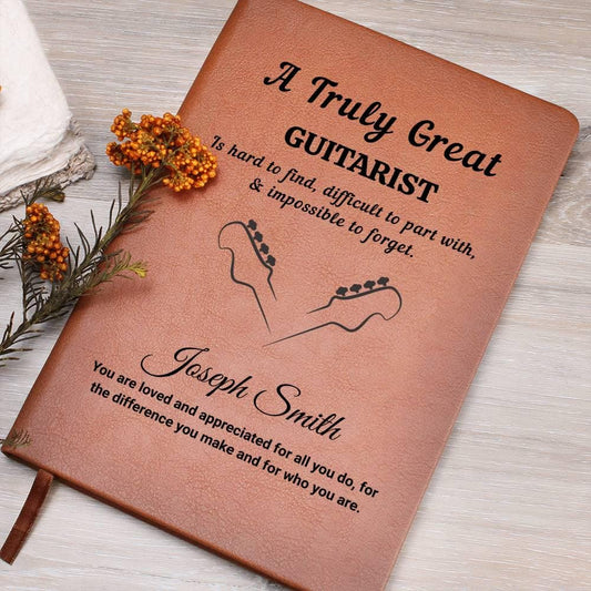 Personalized Guitarist Gift – Gift for for Guitar Player Vegan