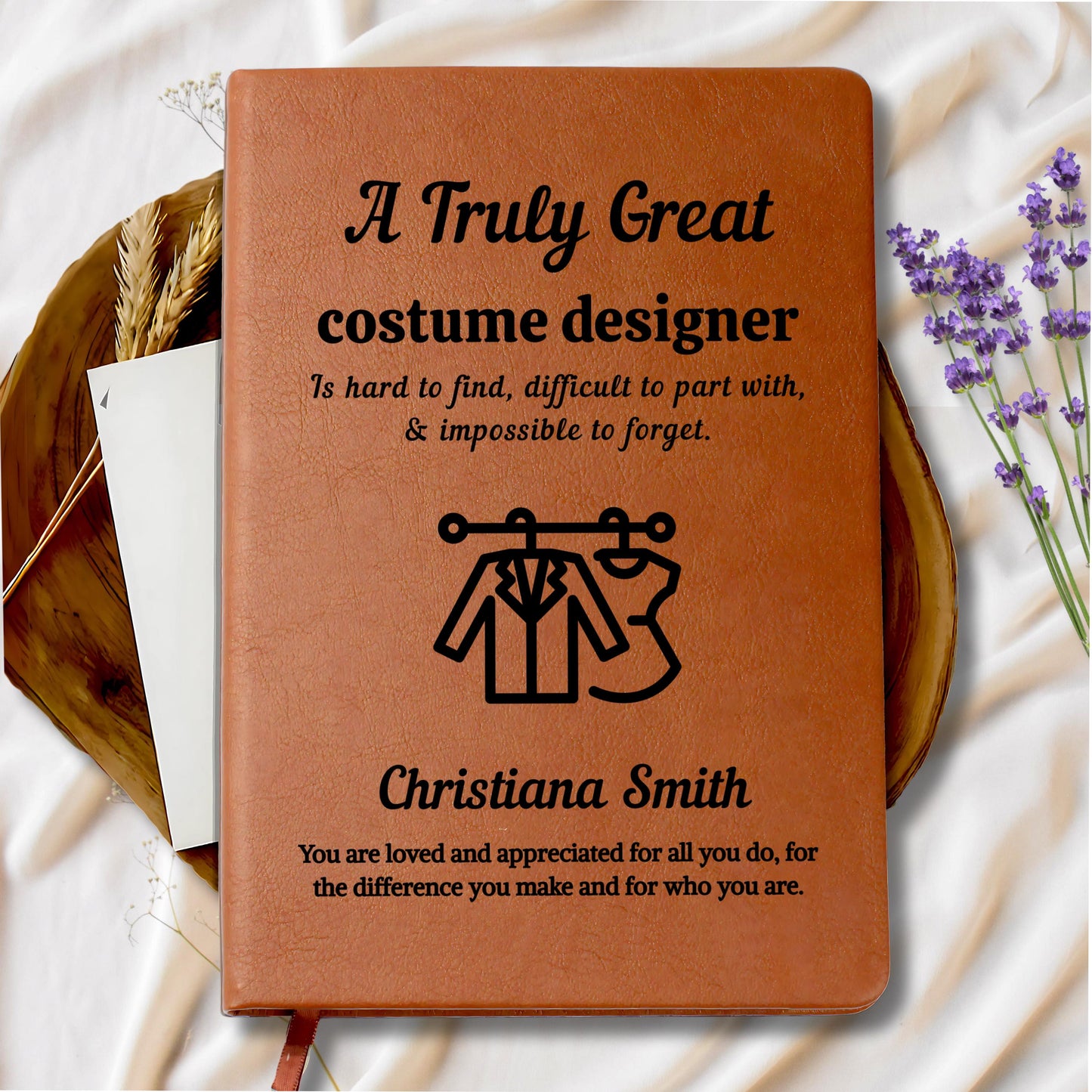 Costume Designer Gift Personalized Journal – Unique Fashion School – view 9
