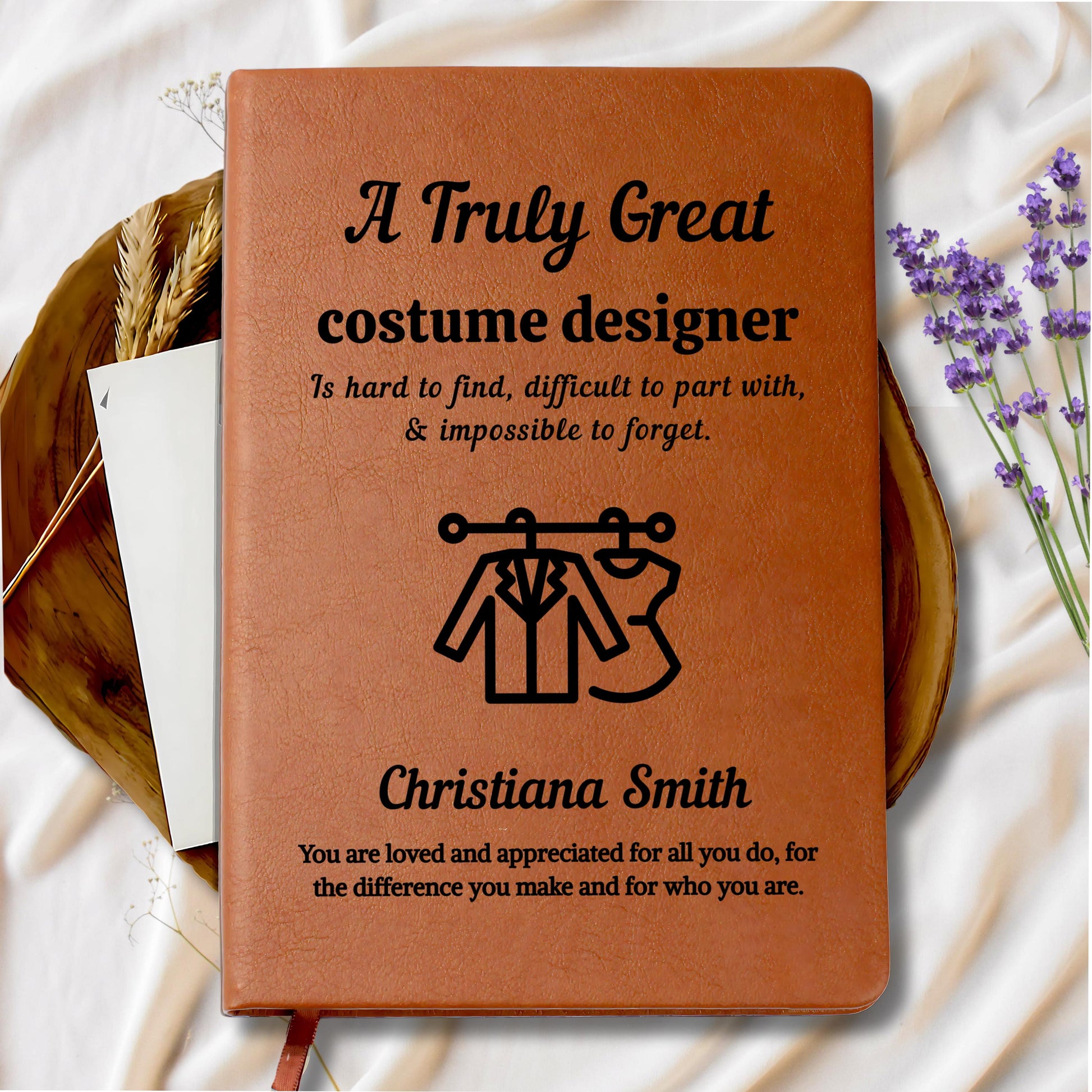 Costume Designer Gift Personalized Journal – Unique Fashion School – view 9
