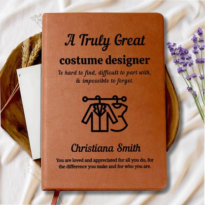 Costume Designer Gift Personalized Journal – Unique Fashion School – view 9