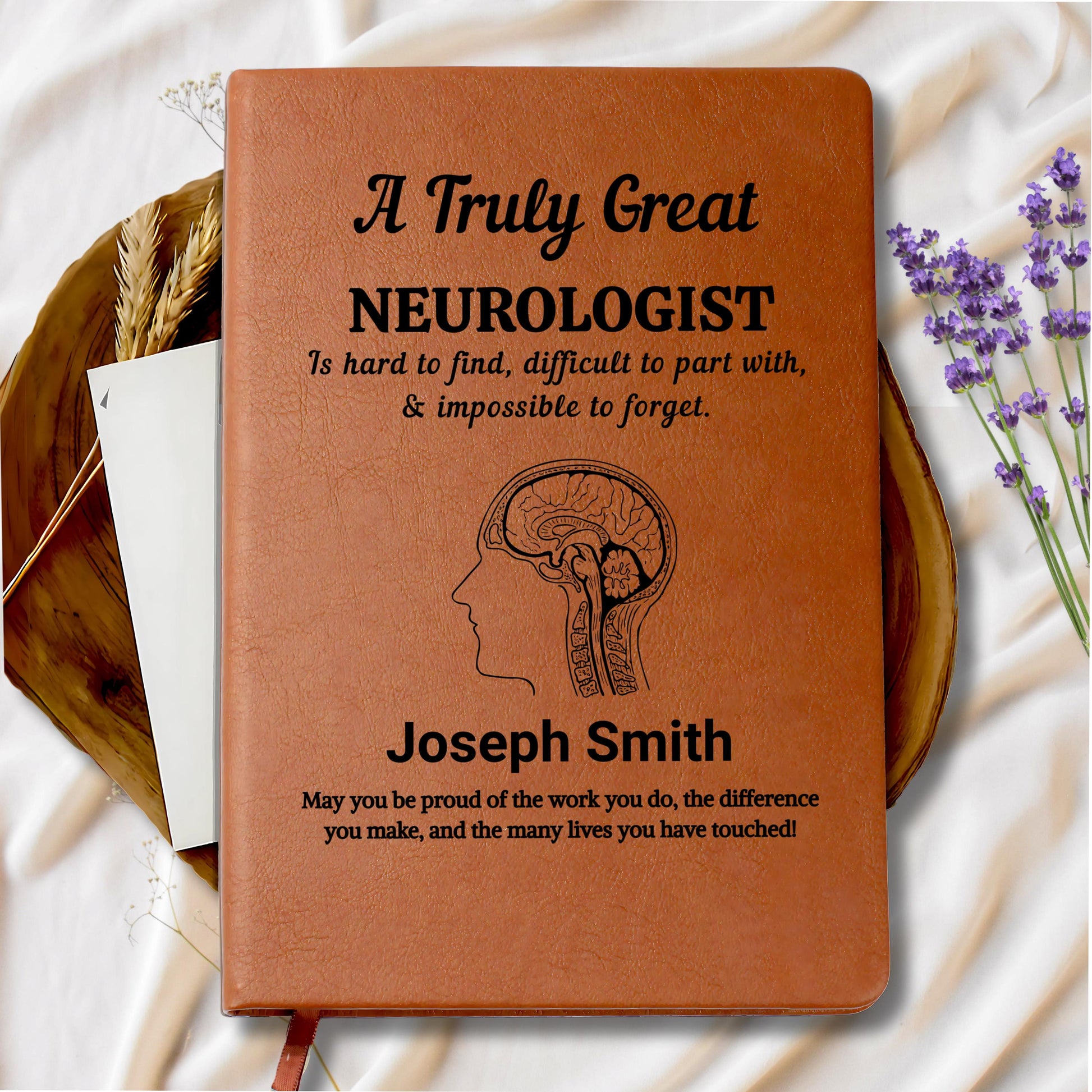 Neurologist Personalized Journal – Brain Doctor Gift – view 8