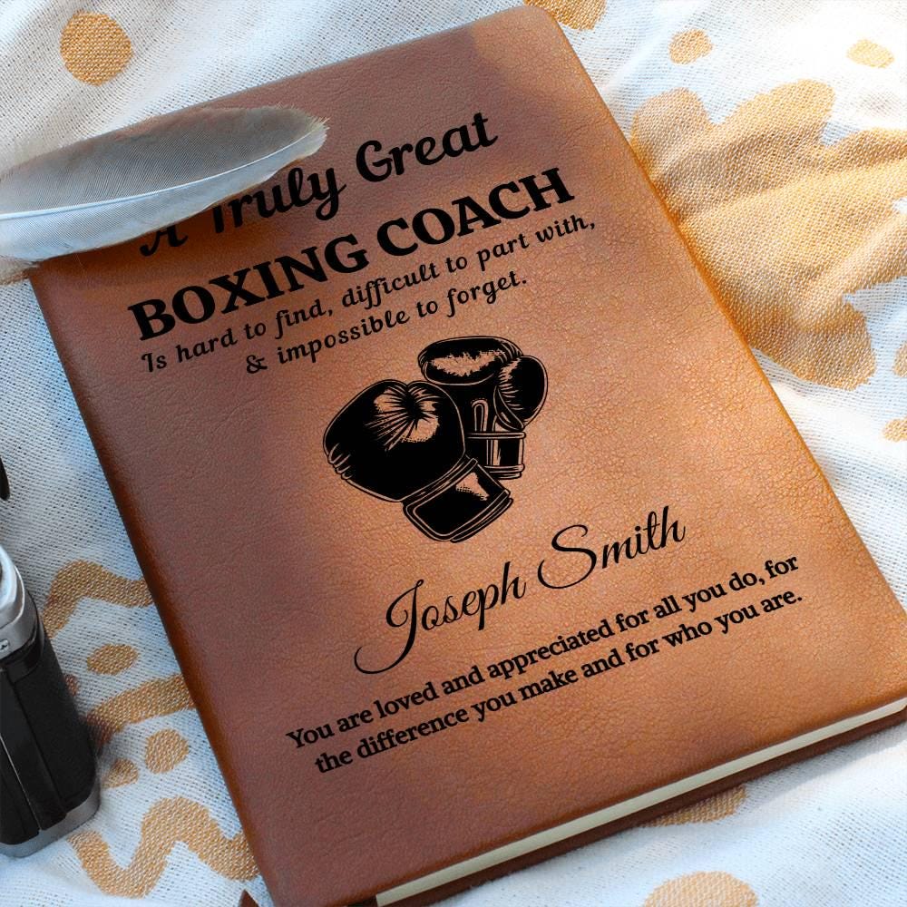 Boxing Coach Personalized Journal Gift – Appreciation – view 8