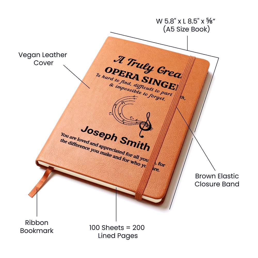 Opera Singer Personalized Journal – Christmas Gift for Opera Performer – view 4
