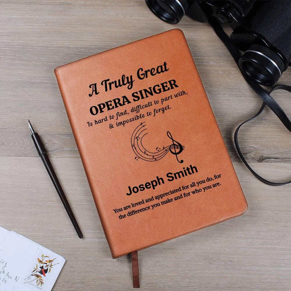Opera Singer Personalized Journal – Christmas Gift for Opera Performer – view 3
