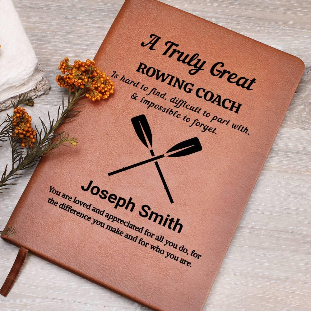 Rowing Personalized Leather Journal – Rowing Gifts