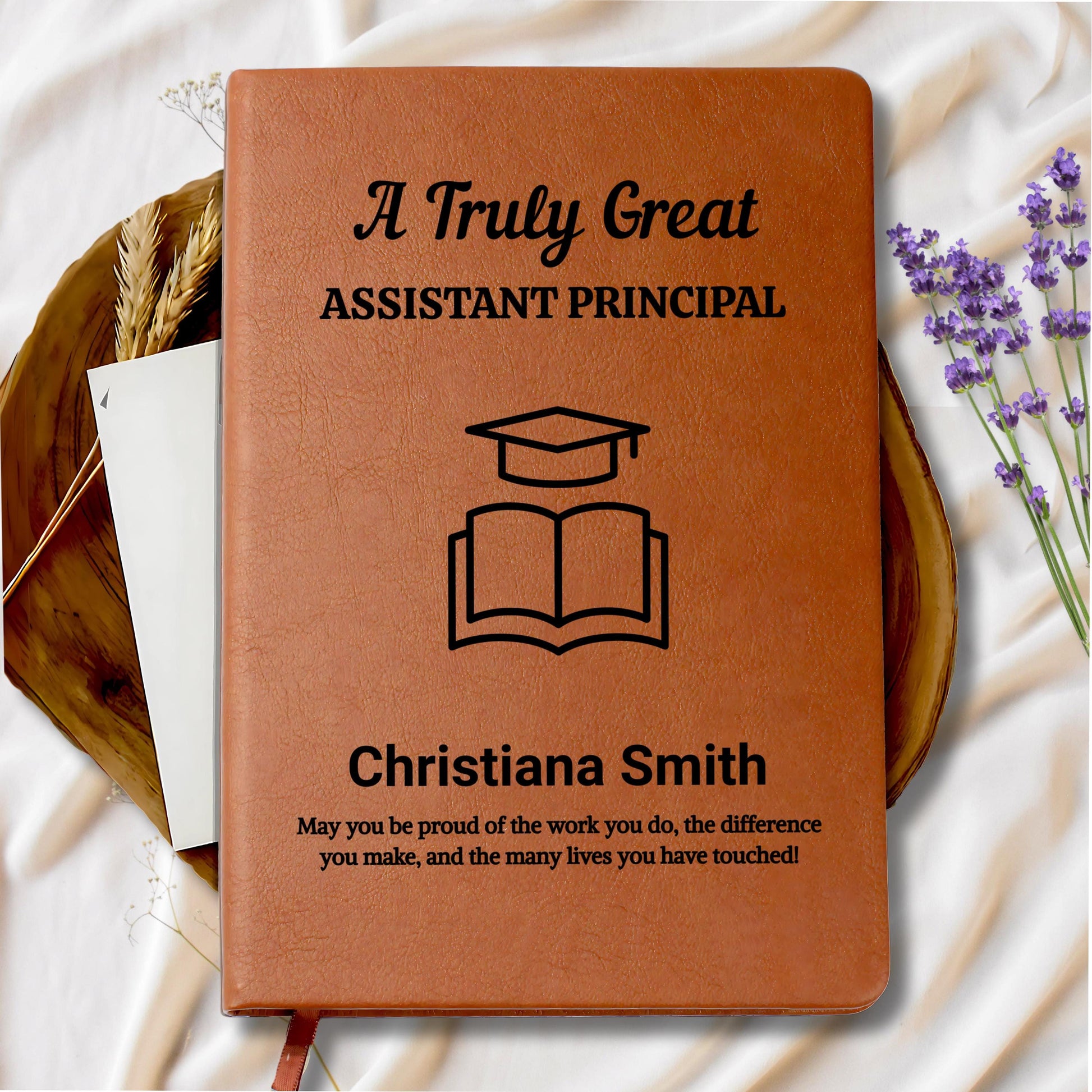 Assistant Principal Personalized Leather Journal – Promotion Gifts – view 9