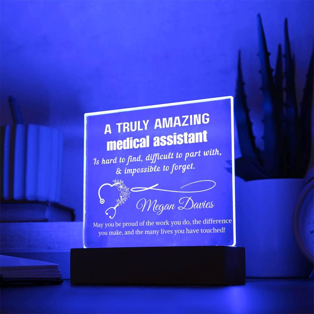 Personalized Medical Assistant Acrylic Sign - Custom CMA Gifts – view 10