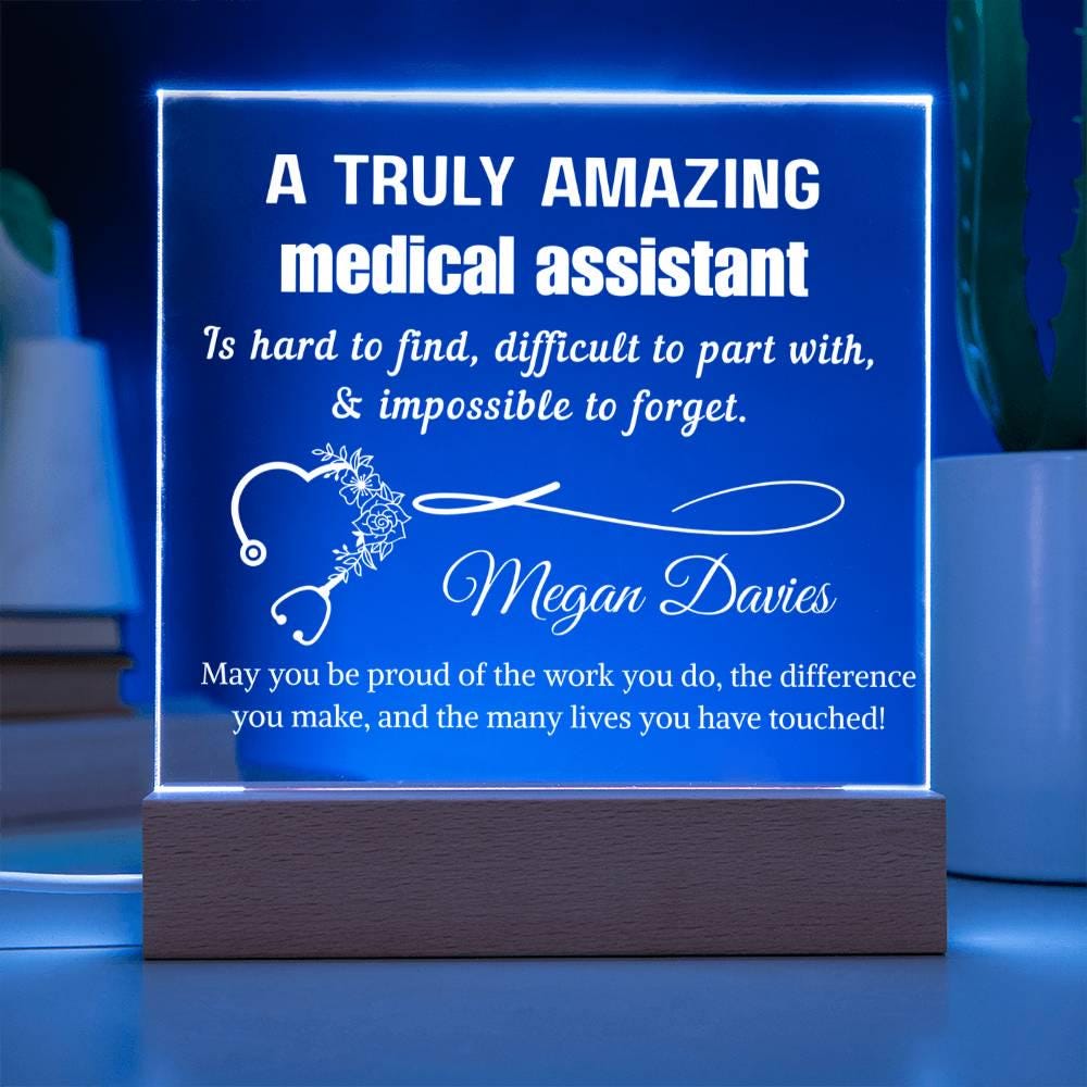 Personalized Medical Assistant Acrylic Sign - Custom CMA Gifts – view 3