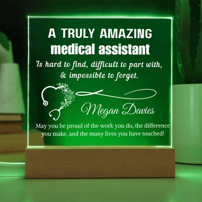 Personalized Medical Assistant Acrylic Sign - Custom CMA Gifts – view 9