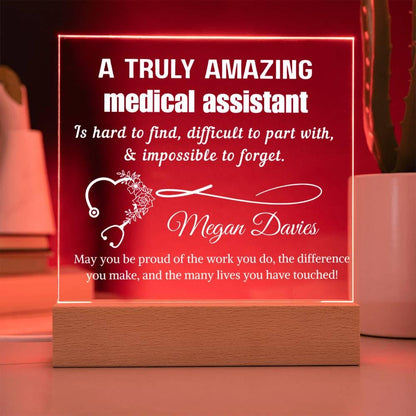 Personalized Medical Assistant Acrylic Sign - Custom CMA Gifts – view 7
