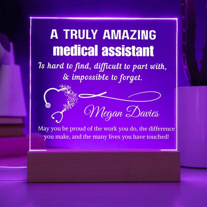 Personalized Medical Assistant Acrylic Sign - Custom CMA Gifts – view 4